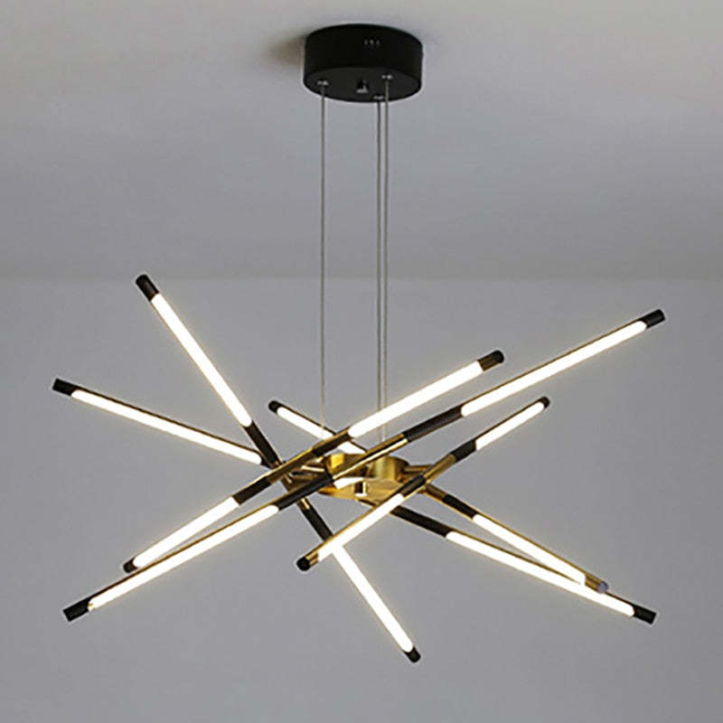 Arisha Pendant Light, Black/Gold, 6/8/10/12 Heads