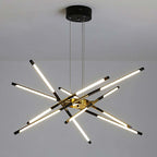 Arisha Pendant Light, Black/Gold, 6/8/10/12 Heads