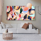 Playful Organic Painting Pastel Colorful