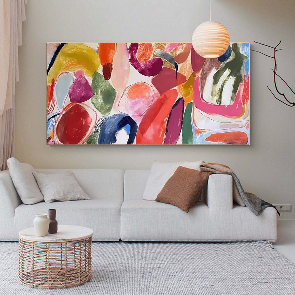 Expressionist Painting Bold Organic Shapes