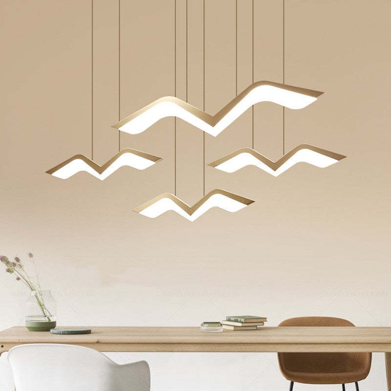 Arisha Seagull Modern Pendant Light, 3 Style