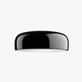 Arisha Modern Dish Shaped Metal Ceiling Light, Black/White