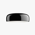 Arisha Modern Dish Shaped Metal Ceiling Light, Black/White