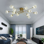 Valentina Industrial Glass Globe Chandelier LED, 6 Style
