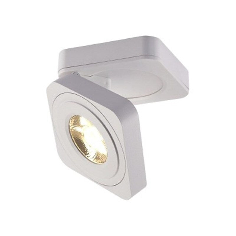 Arisha Modern Adjustable Square Ceiling Light Spotlight, Black/White