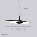 Arisha Modern Minimalist ResinCreative Pendant Light, Black/White