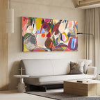 Abstract Expressionist Painting Organic Shapes