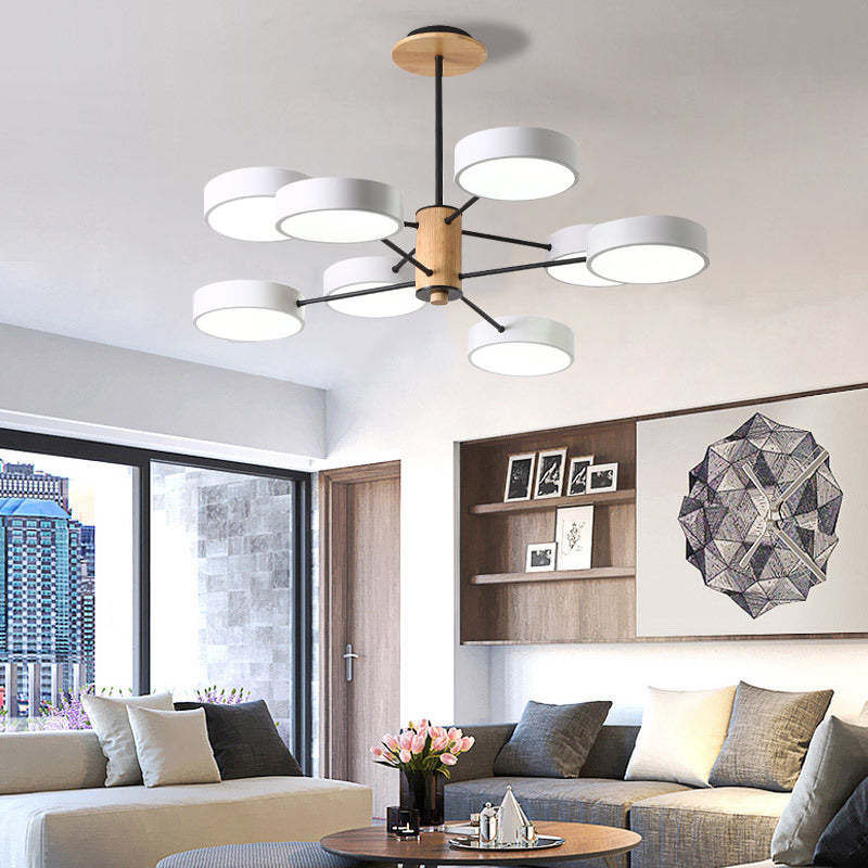 Arisha Art Deco Pendant Light, White/Green/Grey,Metal/Wood
