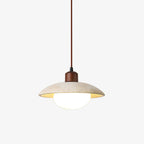 Onorarae Dome-Shade Travertine Pendant Light