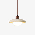 Onorarae Dome-Shade Travertine Pendant Light