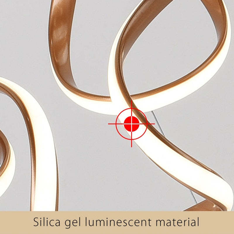 Clyra Modern Irregular Flower Pendant Light, 3 Colors
