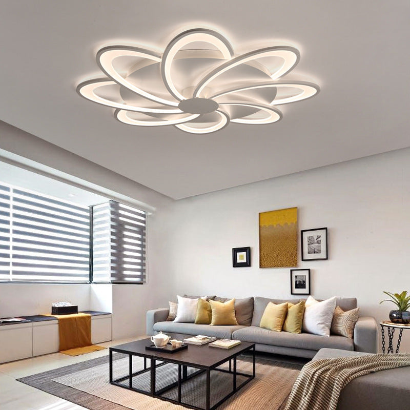 Arisha Flower Shape Ceiling Light White , 2 Style