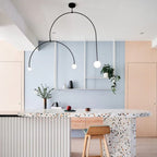 Arisha Minimalist Linear Mobile Pendant Light, Black