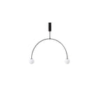 Arisha Minimalist Linear Mobile Pendant Light, Black