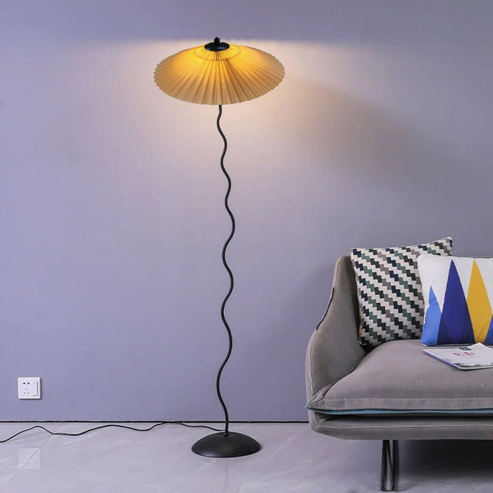 Ritta Modern Mushroom Fabric Led Floor Lamp