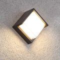 Ray Modern Square Metal Outdoor Wall Lamp Black White