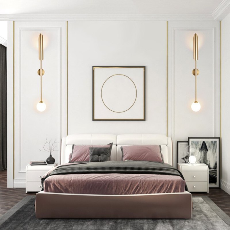 Phira Luxury Double-head Golden Scabbard Wall Lamp