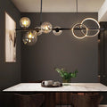 Arisha Pendant Light Bubble Circle Modern Black/Gold, Bedroom