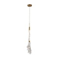 Arisha Elegant Flower Metal/Glass Pendant Light, Bedroom