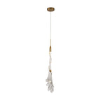 Arisha Elegant Flower Metal/Glass Pendant Light, Bedroom