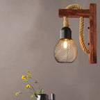 Silva Solid Wood Wall Lamp for Hallway & Living Room