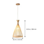 Arisha Pendant Light Rattan Modern, Hand-woven, Hotels