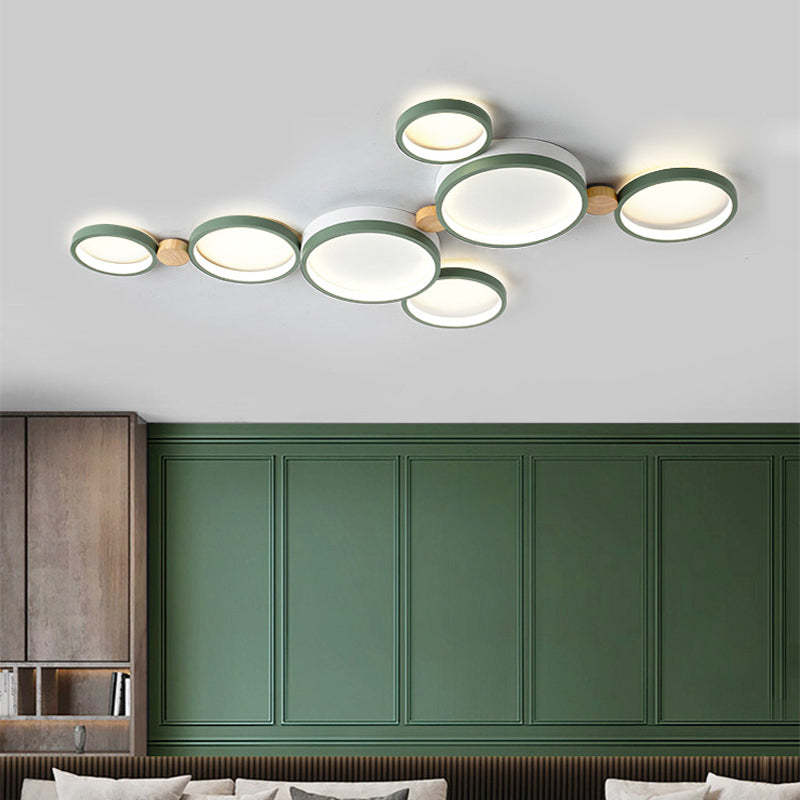 Arisha Round Flush Mount Ceiling Light 3 Colour 3/4/5/6/7 Heads