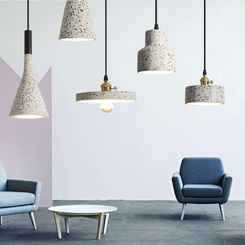 Aria Modern Stone Pendant Light, 5 Style