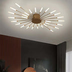 Wesley Flush-Mount Ceiling Light Fireworks, Black/Gold - product image 35