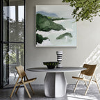 Coastal Green Landscape Oil Painting