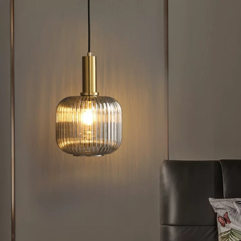 Valentina Pendant Light Crystal, Moru Glass, Cognac/Green/Grey, Kitchen Island