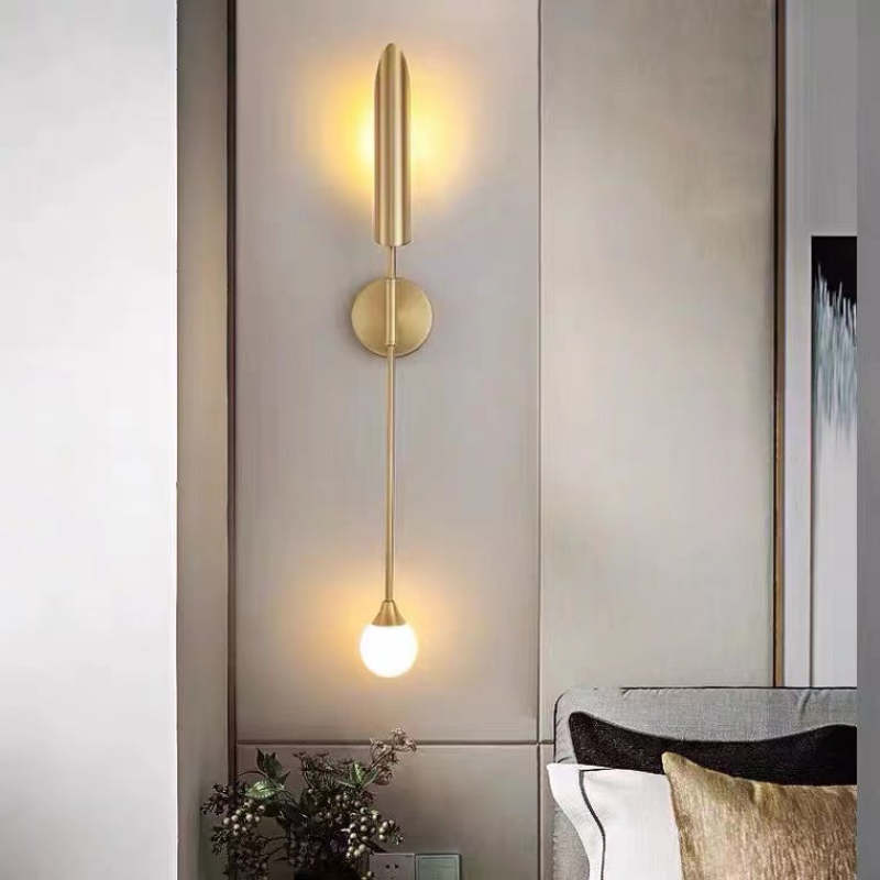 Phira Luxury Double-head Golden Scabbard Wall Lamp