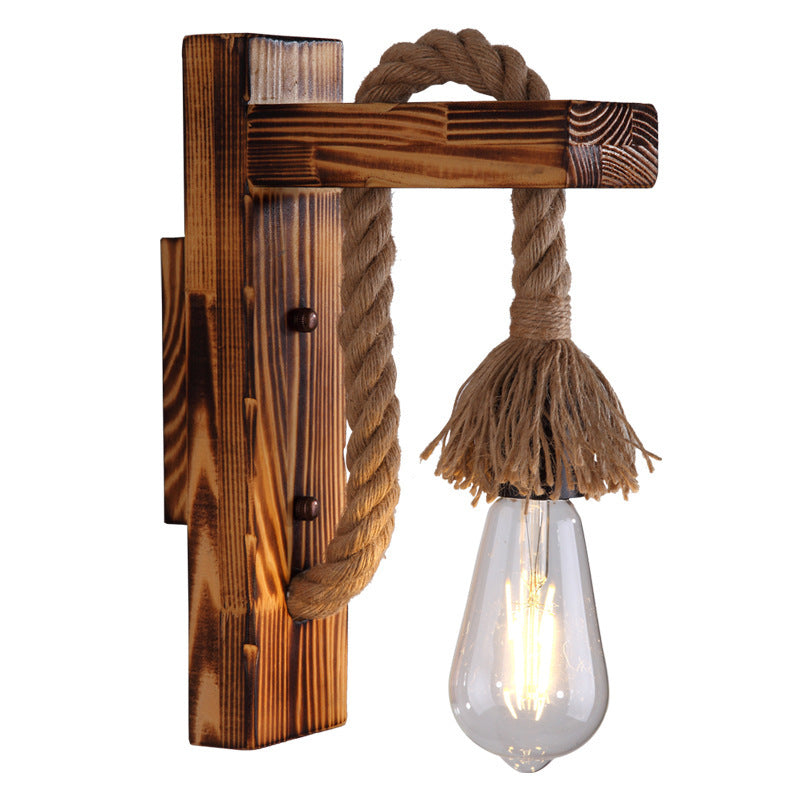 Silva Solid Wood Wall Lamp for Hallway & Living Room