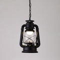 Silva Vintage Rustic Kerosene Pendant Light, 3 Color, 4 Style