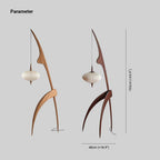 Mira Artificial Paper & Wood Floor Lamp