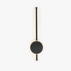 Arisha Modern Round Linear Metal Wall Lamp, White/Black/Gold