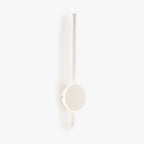 Arisha Modern Round Linear Metal Wall Lamp, White/Black/Gold