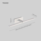 Arisha Nordic Linear Mirror Front Wall Lamp, Silver
