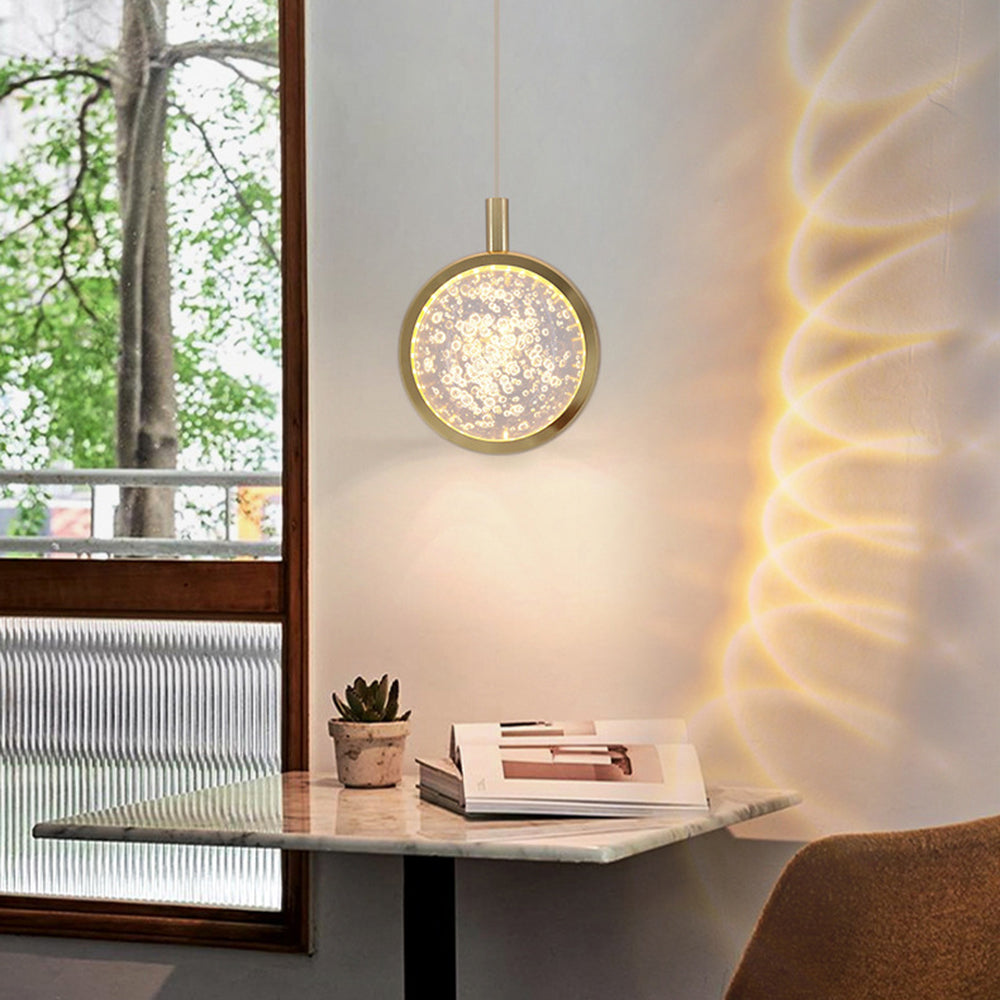 Kristy Morden Spherical Metal Pendant Light, Gold