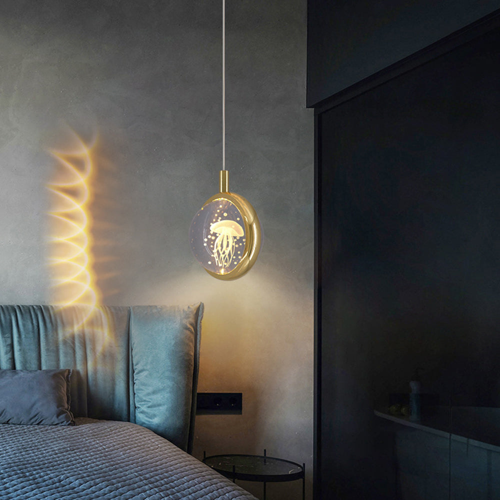 Kristy Morden Spherical Metal Pendant Light, Gold