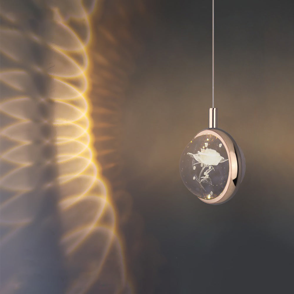 Kristy Morden Spherical Metal Pendant Light, Gold