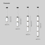 Valentina Minimalist Combination Glass Pendant Light, Clear