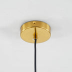 June Pendant Light Bulle Nordic Glass Transparent/Gold Living Room/Bedroom - Kingsley Beaumont