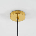 June Glass Globe Pendant Light Clear &Amber
