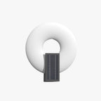 Ray Modern Metal/ Solar Waterproof Outdoor Wall Lamp, Black/White