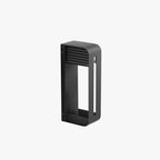 Ray Modern Rectangular Metal/ Solar Outdoor Plants Pot Holder Wall Lamp, Black