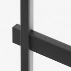 Ray Minimalist Duo-Linear Outdoor Wall Lamp, Black