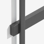 Ray Minimalist Duo-Linear Outdoor Wall Lamp, Black