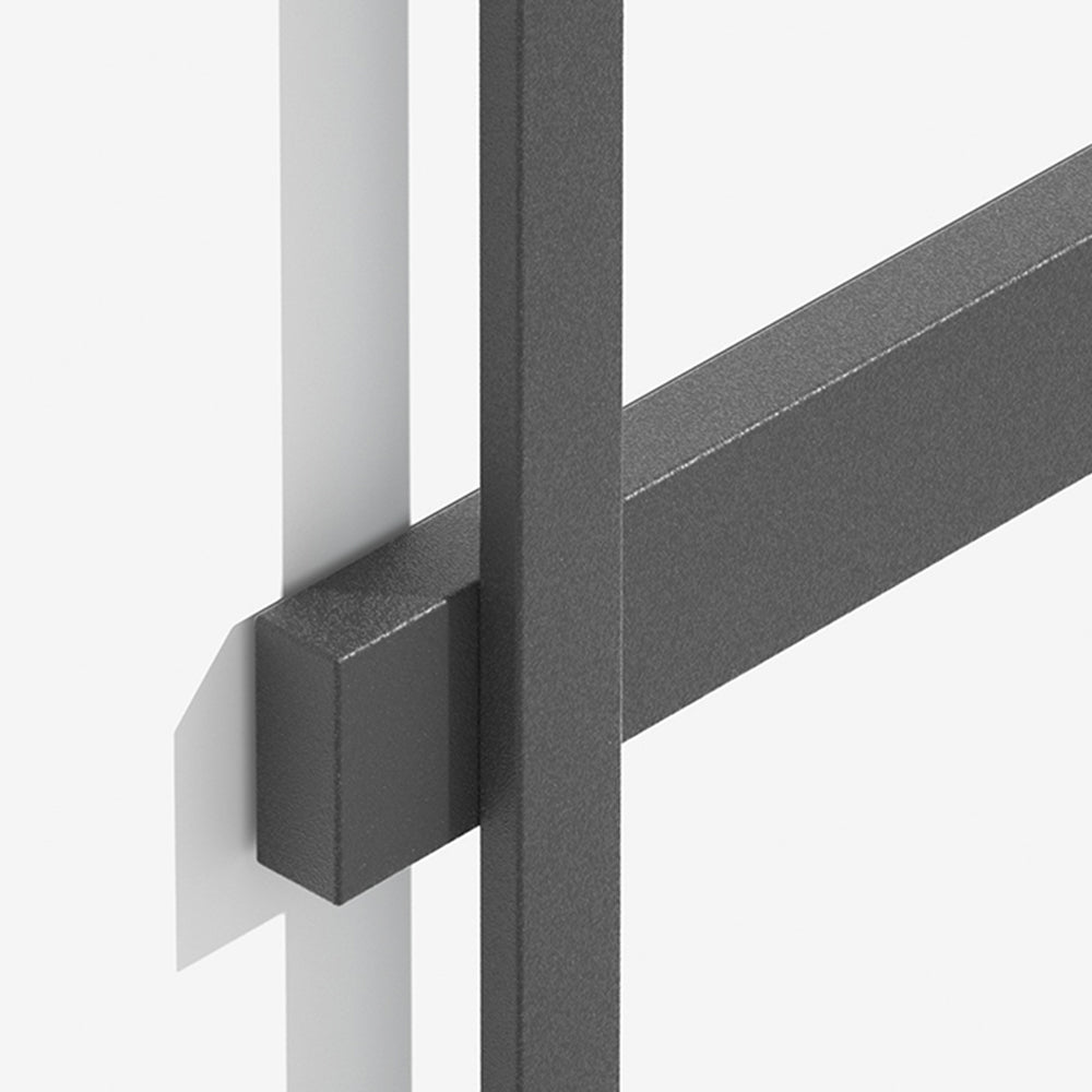 Ray Minimalist Duo-Linear Outdoor Wall Lamp, Black