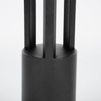 Ray Modern Cylindrical Hollow Outdoor Path Light, Black